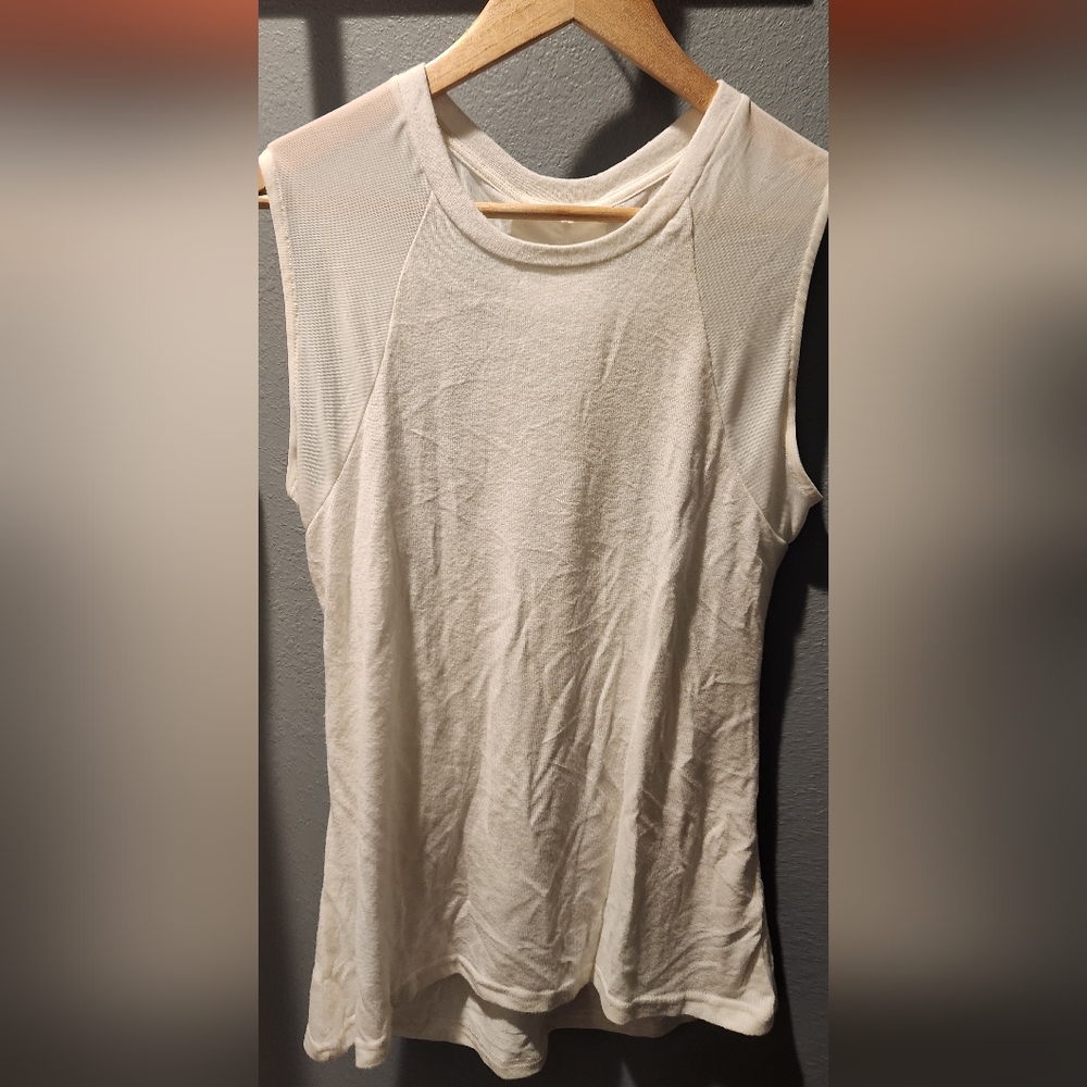 ZYIA Tan Cream Tank Top Relaxed Fit